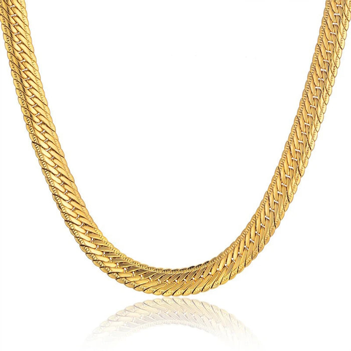 Hip Hop Goldkette für Herren – 8mm Curb Design