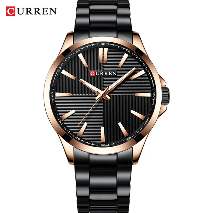 Herren Armbanduhr – Edelstahl Mesh Quarz-Uhr | Business & Freizeit | 3ATM Wasserdicht