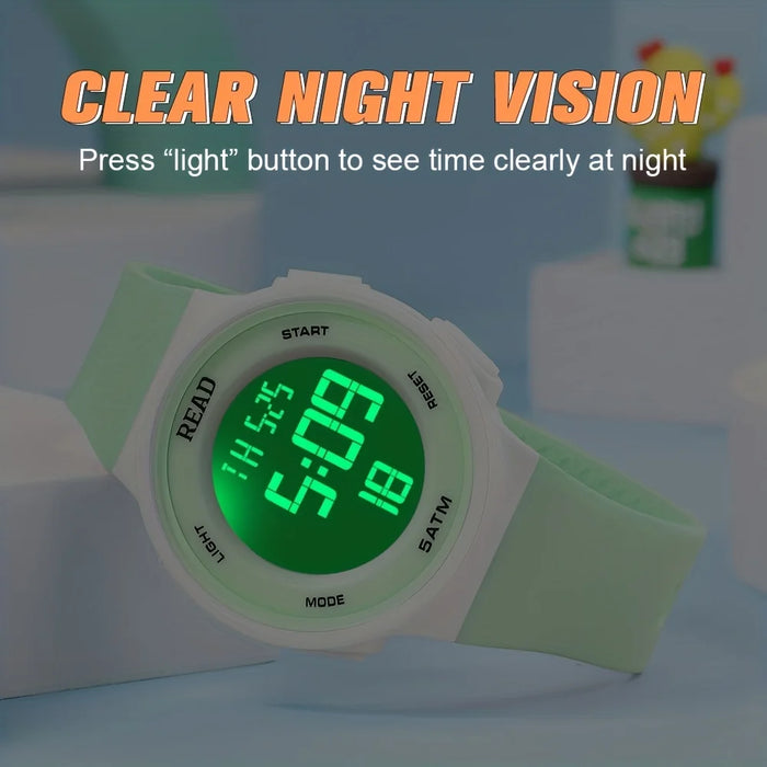 Moderne Damen-LED-Uhr – Stylisch & Smart.
