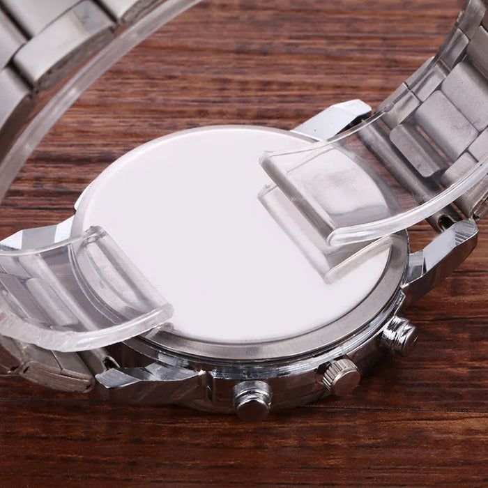 Quarz-Armbanduhr für Herren – Retro Design, Wolframstahl, Keine Wasserdichtigkeit