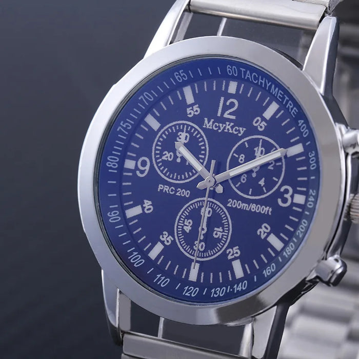 Quarz-Armbanduhr für Herren – Retro Design, Wolframstahl, Keine Wasserdichtigkeit
