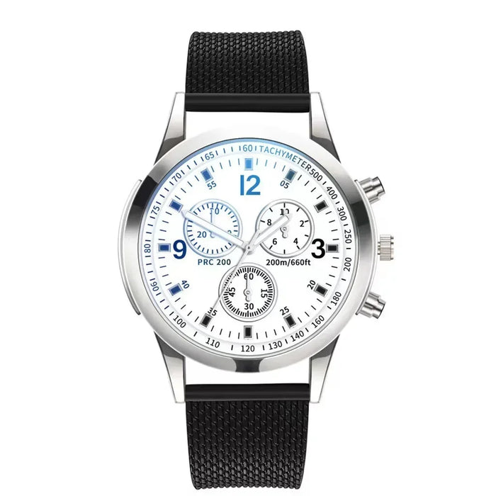 Quarz-Armbanduhr für Herren – Retro Design, Wolframstahl, Keine Wasserdichtigkeit