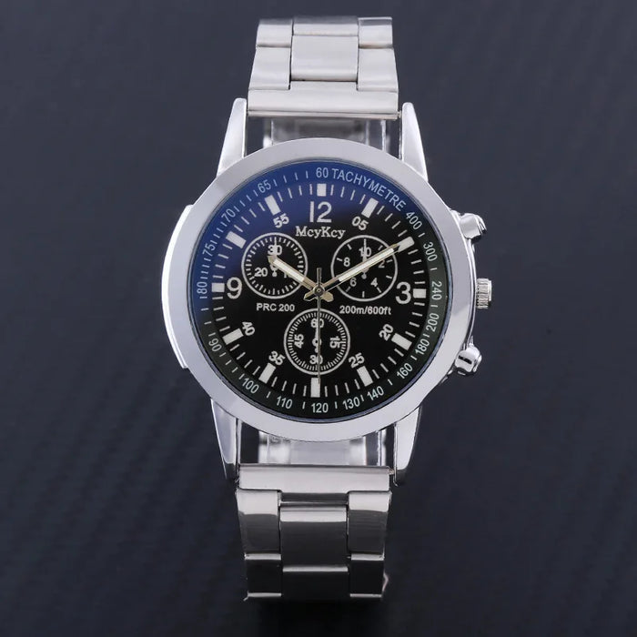 Quarz-Armbanduhr für Herren – Retro Design, Wolframstahl, Keine Wasserdichtigkeit