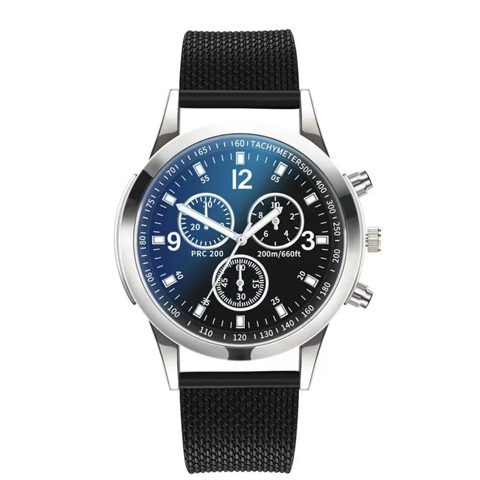 Quarz-Armbanduhr für Herren – Retro Design, Wolframstahl, Keine Wasserdichtigkeit