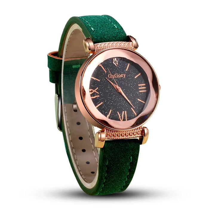 Starry Sky Quarz-Armbanduhr für Frauen – Elegante Damen Uhr, Montre Femme, Reloj Mujer, Horloges Women, Relógio Feminino
