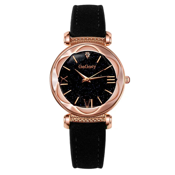 Starry Sky Quarz-Armbanduhr für Frauen – Elegante Damen Uhr, Montre Femme, Reloj Mujer, Horloges Women, Relógio Feminino